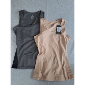Tommie Copper Women's 2 of‎ Medium Pullover Stretch Lower Back Support Tank Tops